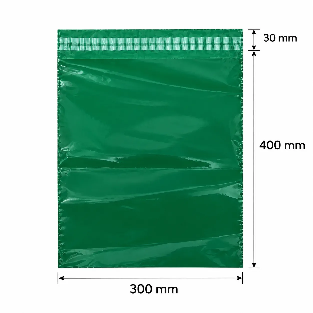 Kurirska kesa zelena 300×400(+30)